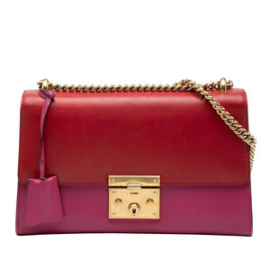 Pre-Loved Gucci Medium Bicolor Leather Padlock Shoulder Bag